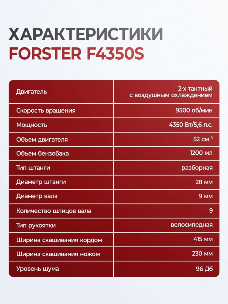 Оптимальный выбор — FORSTER F4350S